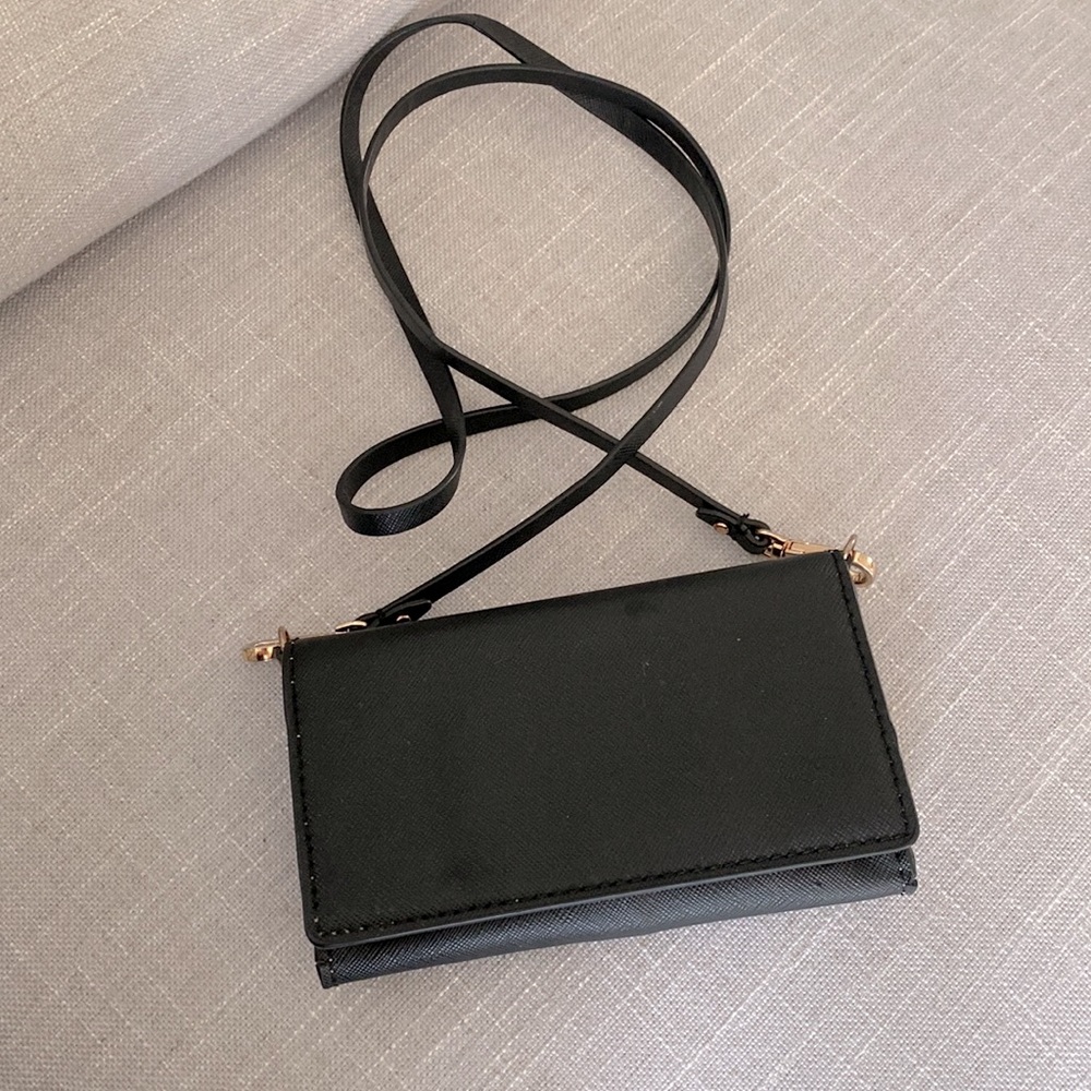 Zara Basics crossbody clutch wallet, fits smaller iPhones